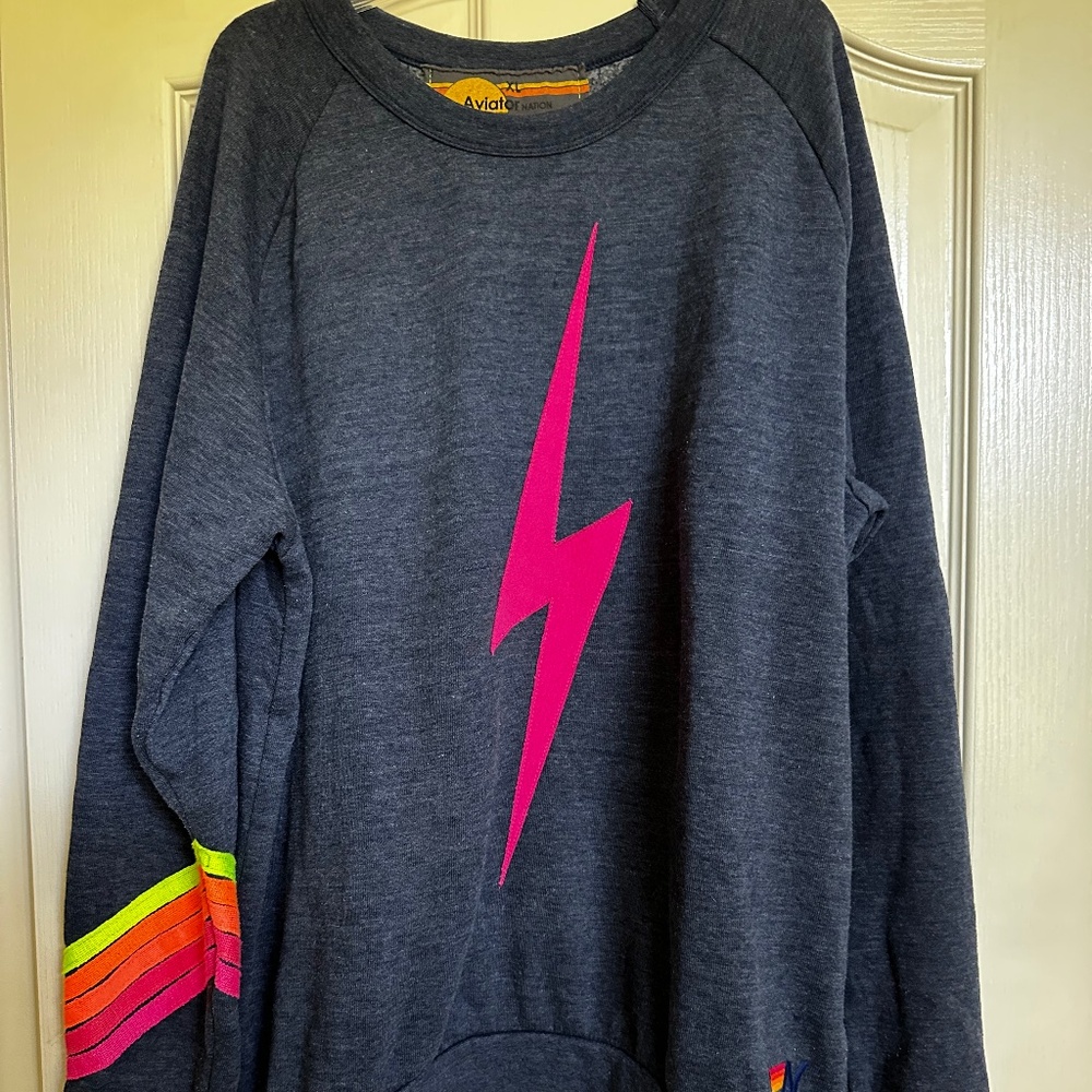 Aviator Nation Bolt Crew Sweatshirt